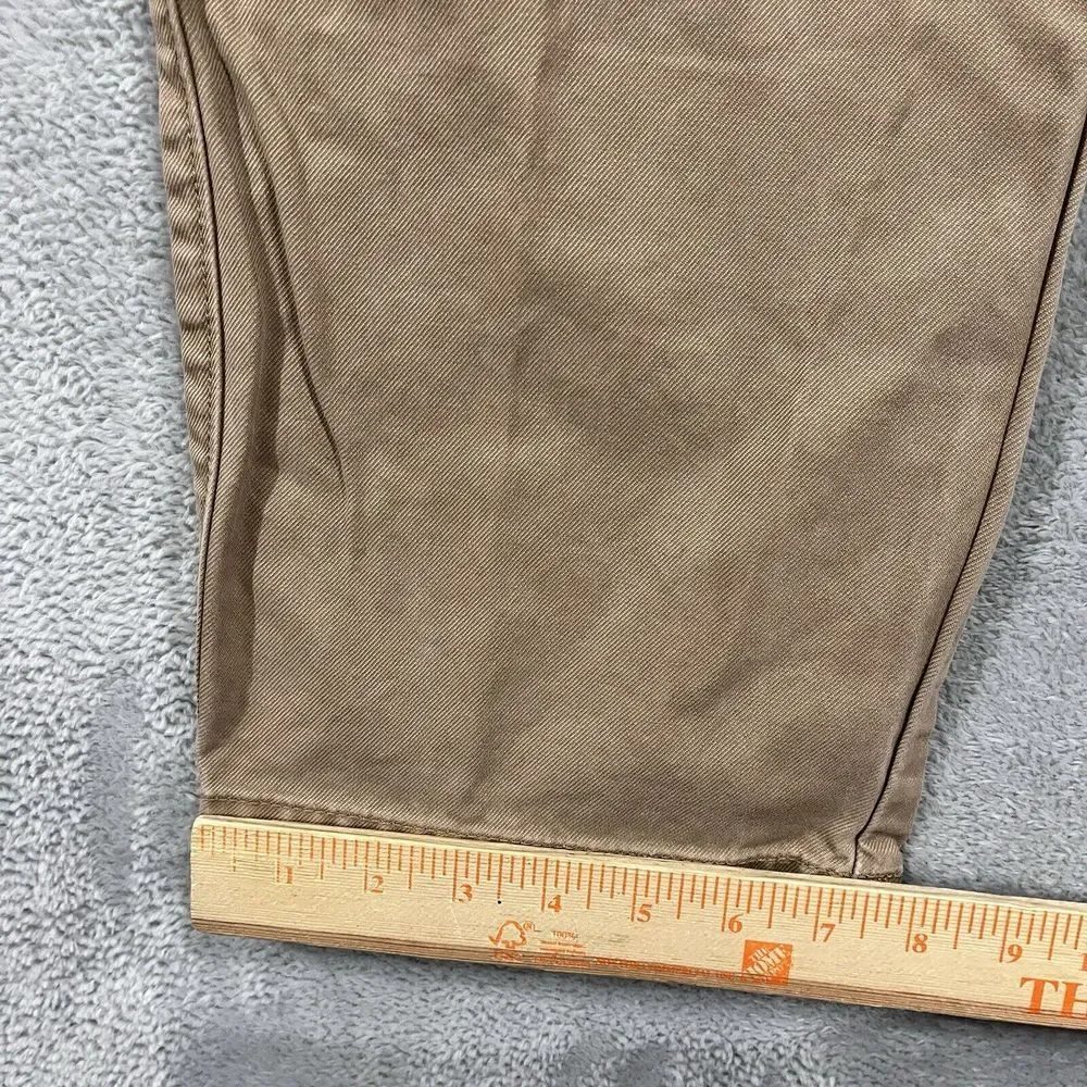J Crew Pants Mens 34x29.5* Tan Classic Fit Chinos‎ Preppy Casual 100% Cotton